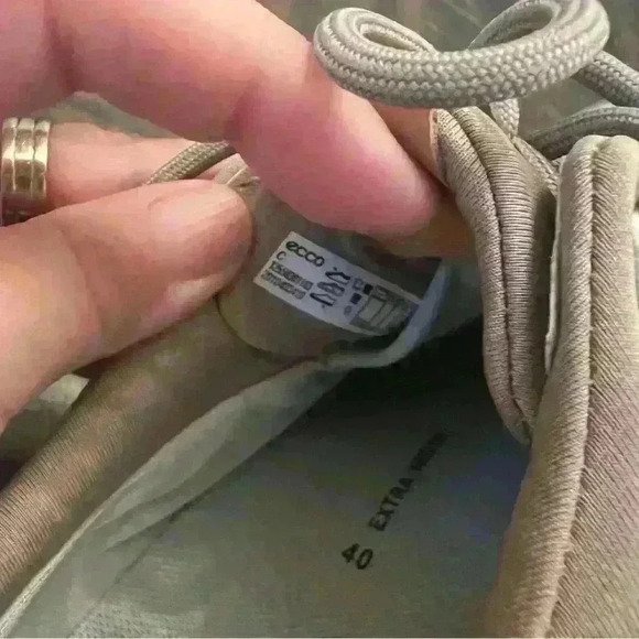 Ecco Golf Hybrid 3 Biom Gor Tex Yak Leather Golf Shoe Beige Size 40 Extra Width - Picture 3 of 10